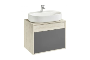 Тумба с раковиной Aquaton Лофт Урбан 65 светлое дерево-серый