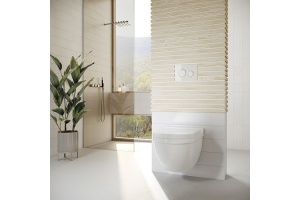 Кнопка смыва TECE Loop белый хром - 2