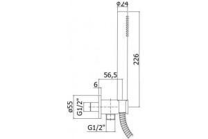 Душевой гарнитур Paffoni Master ZDUP094HG золото медовое - 2