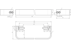 Рейлинг для полотенцесушителя Allen Brau Infinity черный матовый - 2