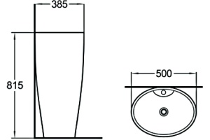 Раковина SantiLine SL-4002 - 2