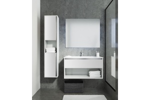 Шкаф-пенал SanVit Лира 30 L белый глянец - 2