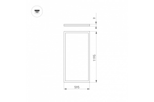 Встраиваемая светодиодная панель Arlight DL-Intenso-S600x1200-60W Warm3000 036241 - 3
