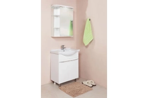 Зеркало-шкаф Onika Карина 60 R с подсветкой, белый (206010) - 3