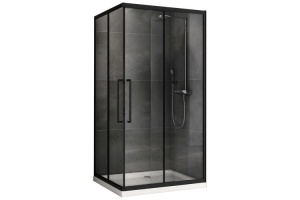 Душевой уголок Abber Schwarzer Diamant 120х90 черный, матовый (AG02129BH)