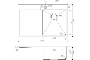 Мойка кухонная Omoikiri Akisame 78-LG-R светлое золото - 2