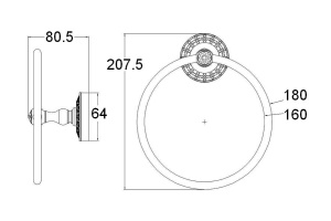 Полотенцедержатель Zorg Antic AZR 11 SL - 2