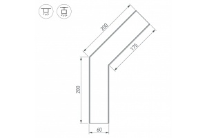 Коннектор угловой Arlight SL-Line-6070-135 030138 - 3