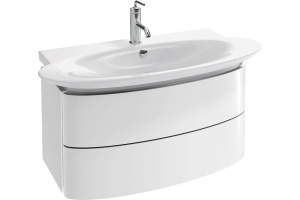 Мебель для ванной Jacob Delafon Presquile 100 белый лак, 2 ящика - 2