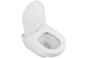 Чаша для подвесного унитаза Cezares Duet белый, смыв Торнадо (CZR-2462-TH-TOR) - 3