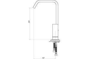 Смеситель для кухни GPD Fuego хром - 3