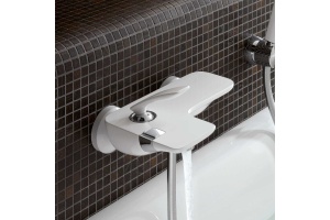 Смеситель для ванны Kludi  белый, хром (524459175)