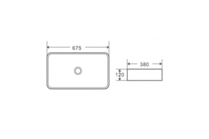 Раковина накладная Weltwasser WW ELBACH 2250 MW 67.5 матовый белый (10000005606) - 2