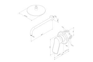 Душевой комплект AM.PM X-Joy для душа FB85A2R000 - 3