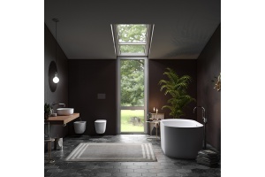 Kerasan Nolita Биде подвесное с 1 отв. под смеситель 55х35 см, с креплениями WB9N., цвет Белый матовый - 3