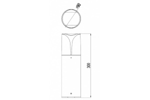 Ландшафтный светильник Maytoni Piccadilly O017FL-01B - 2