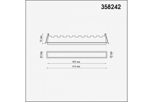 Встраиваемый светодиодный светильник Novotech Spot Hielo 358242 - 3