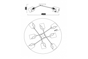 Потолочная люстра Freya Isabella FR5095CL-08G - 2