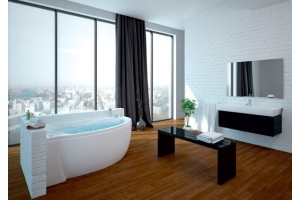 Акриловая ванна Акватек Бетта 170 L с гидромассажем и экраном - 2