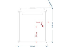 Зеркало Misty Дайна 85 белое, с подсветкой - 3
