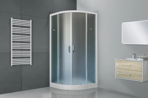 Душевой уголок Royal Bath HKD 100х100 профиль белый стекло матовое - 2