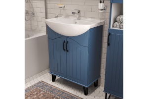 Тумба с раковиной DIWO Сочи 65 синяя - 3