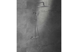 Душевая стойка Vincea Next термостатическая сталь - 2