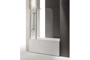 Шторка на ванну Cezares Eco O-V-11-120/140-C-Cr стекло прозрачное - 2