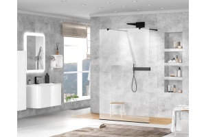 Душевая перегородка Cezares Liberta-L-2-120-C-NERO - 2