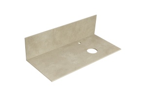 Столешница под раковину Aquaton Мишель керамогранит 100 бежевый