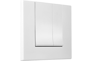 Кнопка смыва Berges Wasserhaus Novum S1 белый, глянец - 2