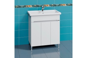 Тумба под раковину напольная Санта Лондон 80 белый - 2