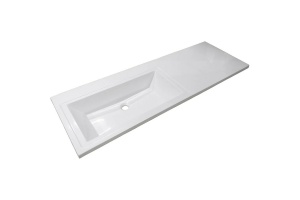 Раковина-столешница Style Line Даллас 140х48 белая левая