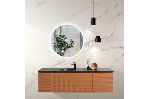 Тумба с раковиной Black&White Universell 165 темное дерево - 2