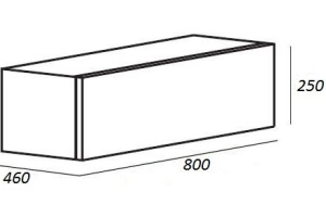 Дополнительный ящик Cezares Cadro 80 nero - 2