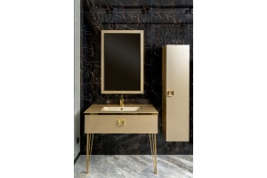 Шкаф - пенал Armadi Art Lucido 35 подвесной золото - 2