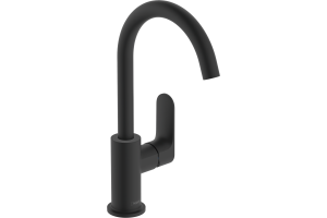 Смеситель для раковины Hansgrohe Rebris S черный матовый