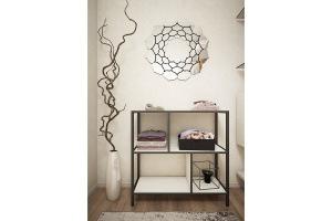 Шкаф Sanflor Лофт 80 черный муар (С08091) - 2