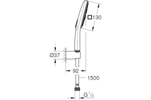 Душевой гарнитур Grohe Rainshower SmartActive 26589000 - 2