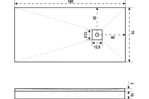 Поддон для душа Good Door Essentia 160x70, с сифоном, белый - 3