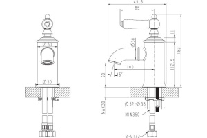 Смеситель Bravat Art F175109G для раковины - 2