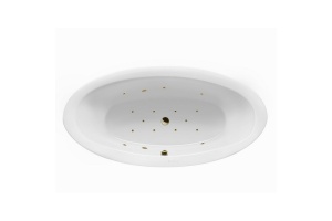 Ванна акриловая Excellent Lumina Relax 190х95 с гидромассажем белый - бронза