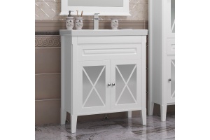 Мебель для ванной Opadiris Палермо 80 белая матовая - 2