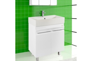 Тумба с раковиной Vod-Ok Мальта 70 белая