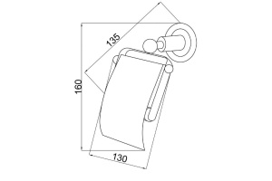 Держатель для туалетной бумаги Boheme Murano золото с зеленым - 2