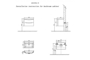 Тумба под раковину Belbagno Ancona-n 60х42 белый дуб (ANCONA-N-600-2C-SO-WO) - 3