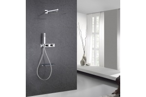 Душевой комплект Abber Rund с термостатом хром - 2