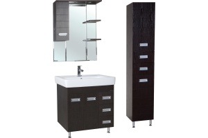 Зеркало-шкаф Bellezza Сиена 80 L венге - 2