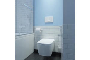 Клавиша смыва, универсальная, белая - 3