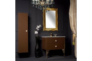 Тумба под раковину Armadi Art NeoArt 80 раковина моноблок темно - коричневый - 2